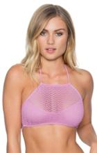 B Swim - Amore Hi-neck Bikini Top U85osam