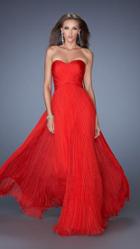 La Femme - 19573 Long Crinkle-pleated Chiffon Prom Dress