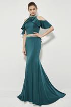 Angela And Alison - 81033 Two Piece High Neck Trumpet Gown