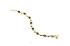 Tresor Collection - 18k Yellow Gold Lente Bracelet With Blue Sapphire