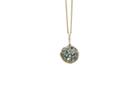 Tresor Collection - London Blue Origami Sphere Ball Pendant In 18k Yellow Gold