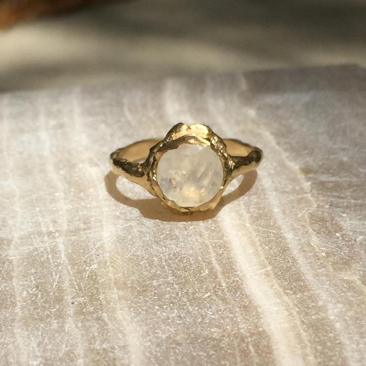 Logan Hollowell - Queen Round Moonstone Ring 7032417219