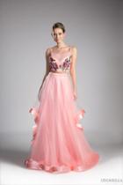 Cinderella Divine - Two Piece Embroidered Tulle Evening Dress