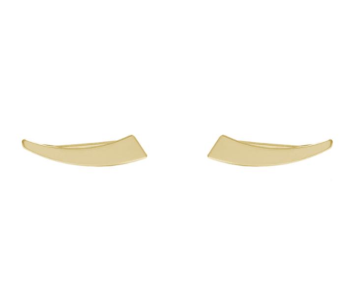 Bonheur Jewelry - Solid Gold Lana Earclimber