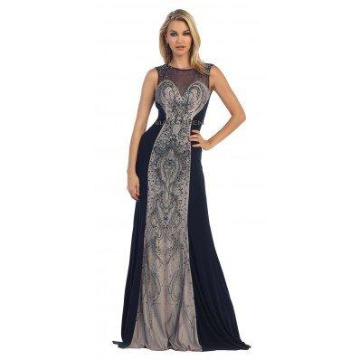 Elegant A-line Open Back Dress