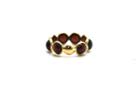 Tresor Collection - Garnet Stackable Ring Bands In 18k Yellow Gold