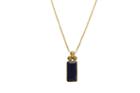 Tresor Collection - 18k Yellow Gold Necklace With Lapis And Champagne Diamond