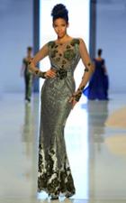 Mnm Couture - 2125 Fantasy Glimmering Illusion Column Gown