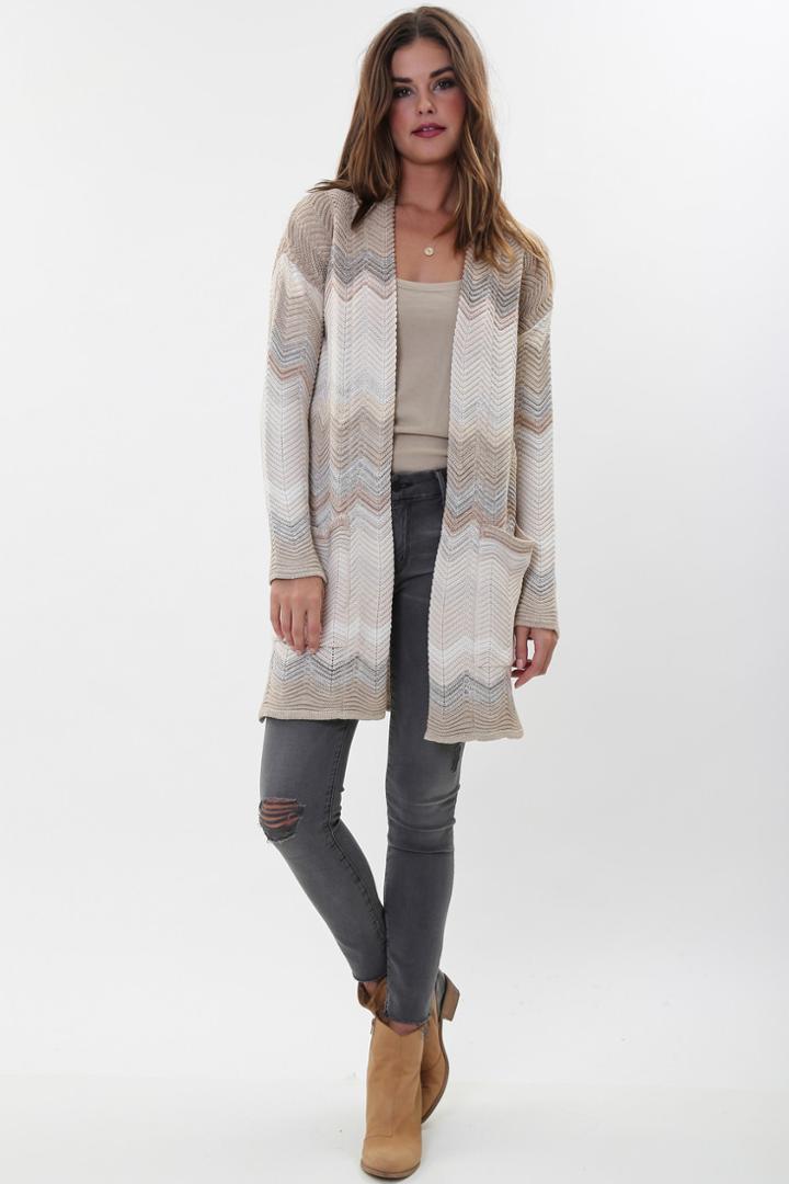 Goddis - Kiley Knit Jacket In Homespun Charm