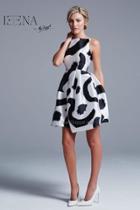 Ieena For Mac Duggal - 30261 Dress In White And Black