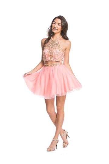 Aspeed - S1637 Dazzling Two Piece A-line Homecoming Dress