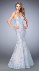 La Femme - 22571 Pastel Sequined Lace Mermaid Gown
