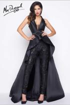 Mac Duggal - Black White Red Style 80628r