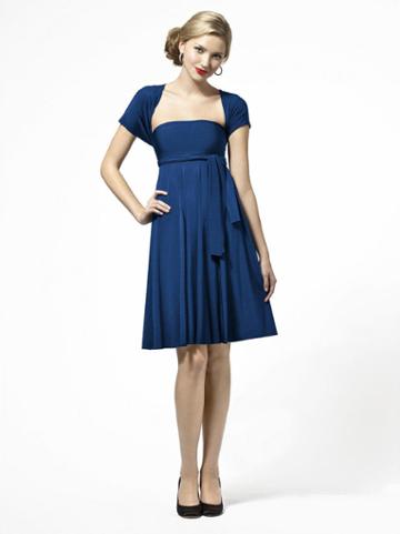 Dessy Collection - Lbtwist Dress In Estate Blue