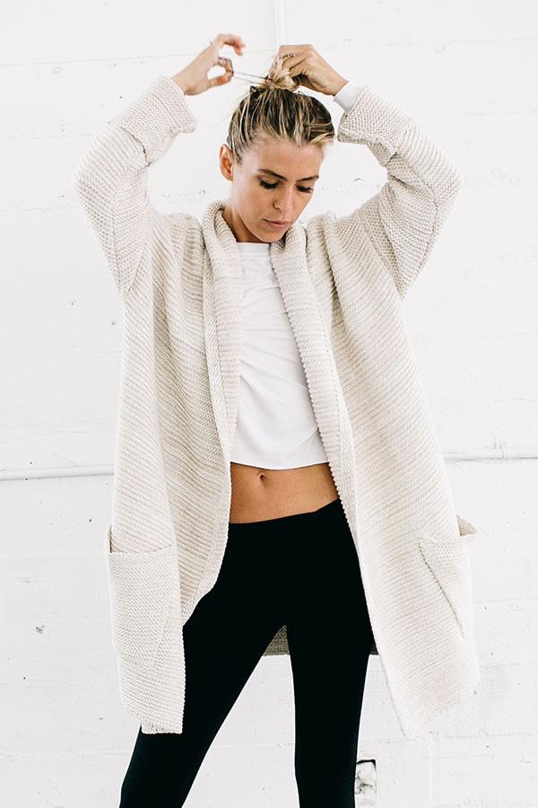 Joah Brown - Fool For You Cardigan In Bone