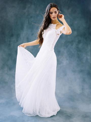 Wilderly Bride By Allure Bridals - F109 Lace Paneled Bodice Bridal Gown