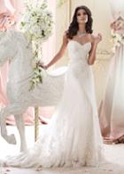 Martin Thornburg For Mon Cheri - 215267 Strapless Embroidered A-line Wedding Gown