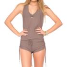 Luli Fama - Cosita Buena Cover Ups T-back Romper In Sandy Toes (l177827)