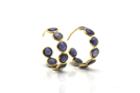 Tresor Collection - 18k Yellow Gold Small Hoops Earrings In 18k Yg