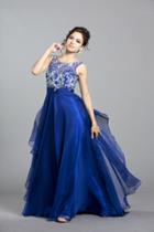 Aspeed - L1220 Jewel Embellished Layered Chiffon Prom Dress