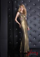 Jasz Couture - 5432 Dress In Gold Black
