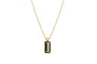 Tresor Collection - 18k Yellow Gold Necklace With Smokey Quartz And Champagne Diamond