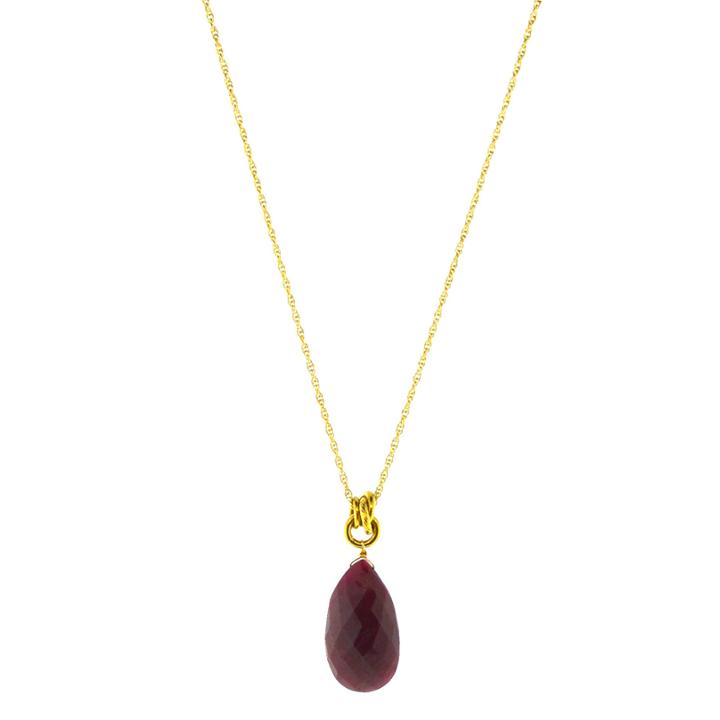 Mabel Chong - Jump In Raw Ruby Necklace