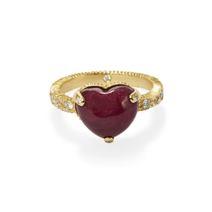 Elizabeth Buenaventura - Ruby Heart Ring