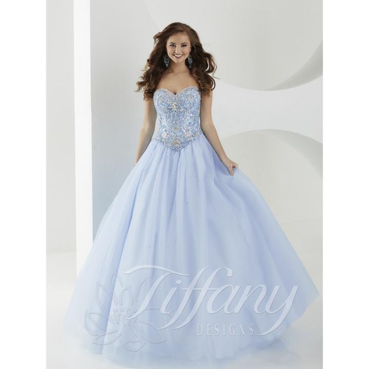 Tiffany Designs - Charming Strapless Sweetheart Ballgown 61150