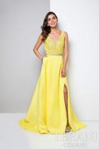 Terani Prom - Jeweled Sleeveless A-line Open Back Dress 1713p2541