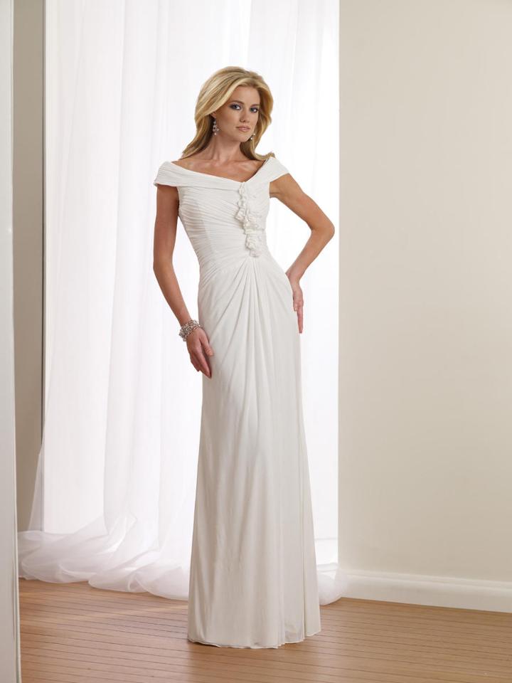 Destinations By Mon Cheri - 112106 Long Dress In Ivory