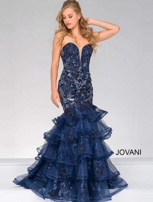 Jovani - Classical Sweetheart Trumpet Long Dress 31021