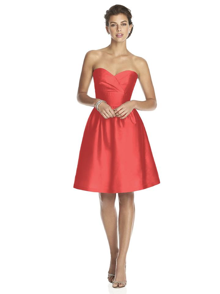 Alfred Sung - D542 Bridesmaid Dress In Firecracker