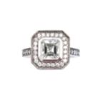 Ashley Schenkein Jewelry - Diamond Oxidized Engagement Ring - Ascher Cut