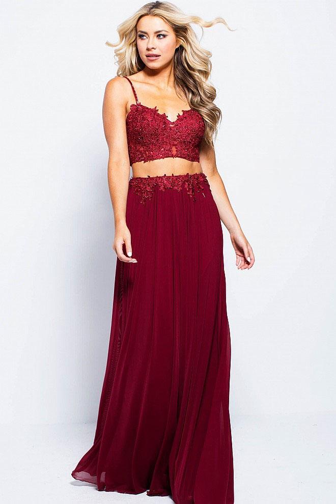 Jovani - Jvn51117 Two Piece Sweetheart A-line Dress