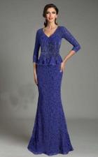 Feriani Couture - 18512 Peplum Lace Evening Gown