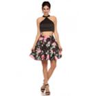 Nox Anabel - Two-piece Floral Print Short Dress 6227