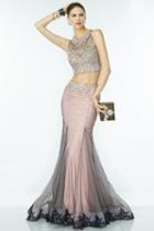 Alyce Paris - 1066 Beaded Two Piece Trumpet Dress