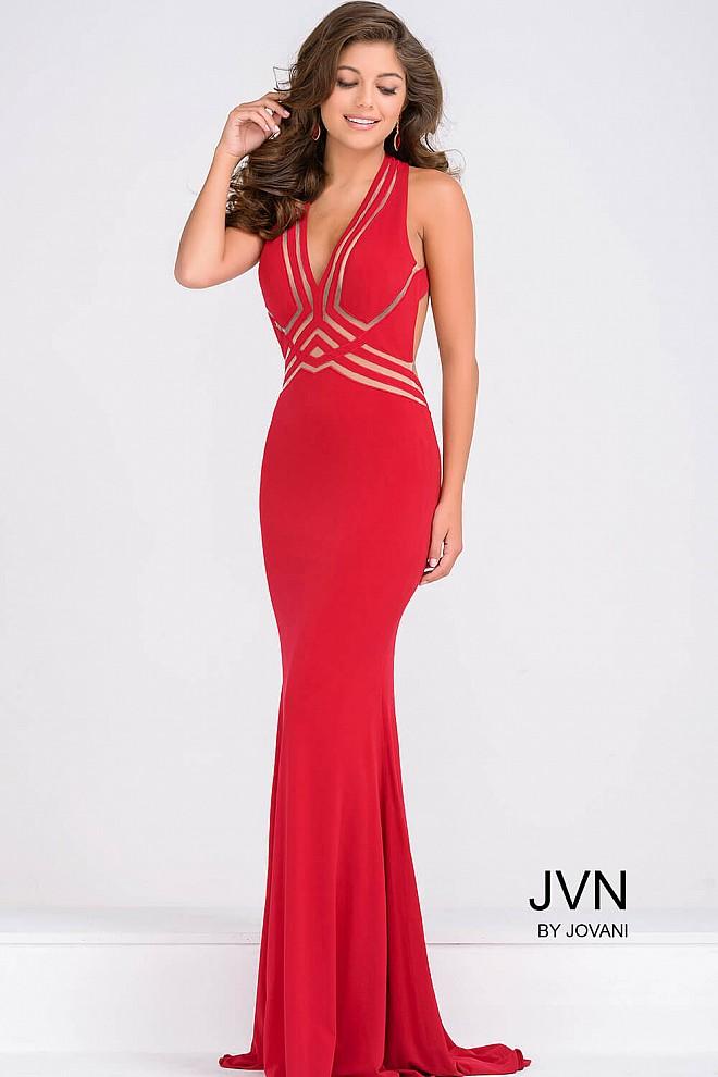 Jovani - Jersey Fitted Long Dress Jvn92479