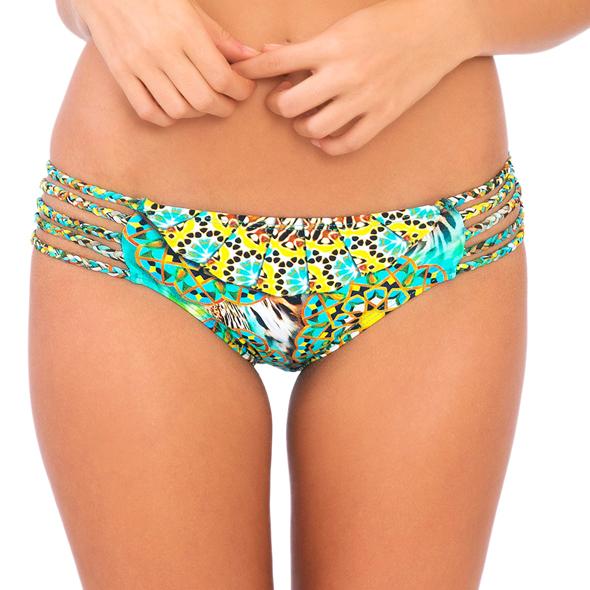 Luli Fama - L48930b Braided Side Full Bottom In Multicolor
