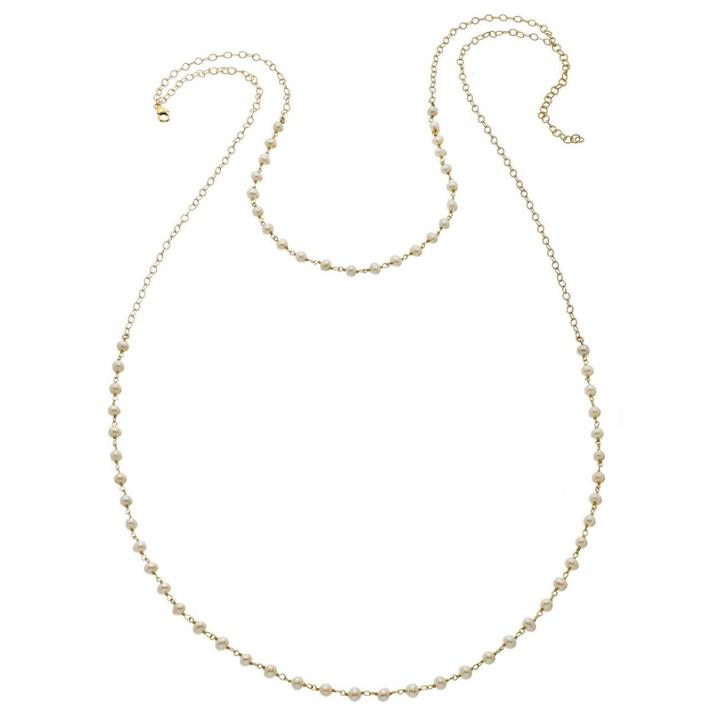 Heather Hawkins - Delicate Pearl Goldenmouth Necklace