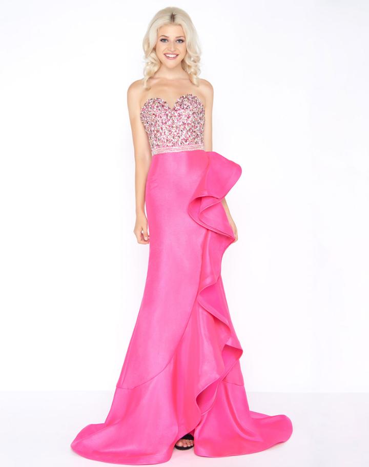 Cassandra Stone - 66527a Strapless Sweetheart Sheath Dress