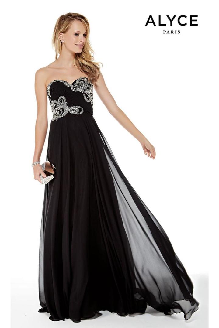 Alyce Paris - 5003 Strapless Sweetheart Embellished A-line Dress