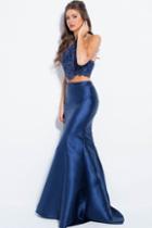 Jovani - Jvn53057 Beaded Two Piece Fitted Mermaid Gown