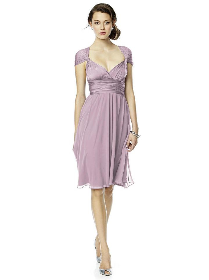Dessy Collection - Luxtwist1 Dress In Suede Rose