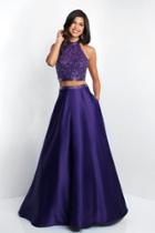 Blush - 5652 Two Piece High Halter A-line Dress