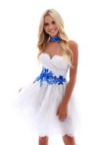 Tarik Ediz - 50236 Lace Sweetheart Flower Applique A-line Dress