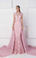 Saiid Kobeisy - Lace Illusion Bateau Neck Gown 2764