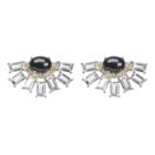 Ashley Schenkein Jewelry - Jaipur Oval Cabachon And Baguette Earring