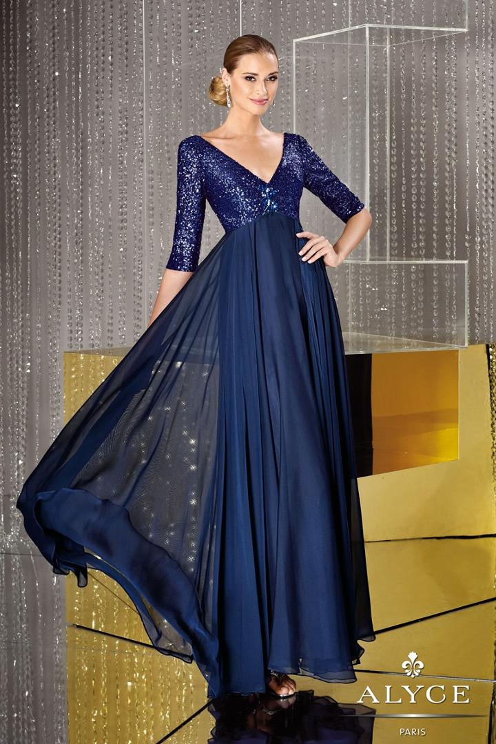 Alyce Paris Mother Of The Bride - 29634 Dress In Navy